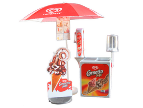 Cornetto Softeis Komplettstand mieten – Fun Food