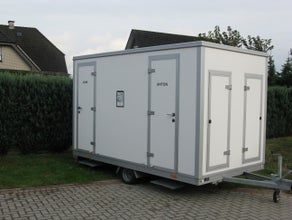 Toilettenwagen,  WC-Wagen, Toiletten