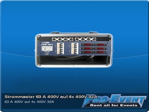 Strommaster 63 A 400V auf 4x 400V 32A
