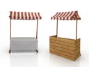 Nostalgischer Marktstand mieten – Candy Bar & Verkaufsstand für Hochzeit & Event - Galerie - Bild 1