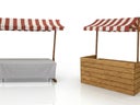 Nostalgischer Marktstand mieten – Candy Bar & Verkaufsstand für Hochzeit & Event - Galerie - Bild 1