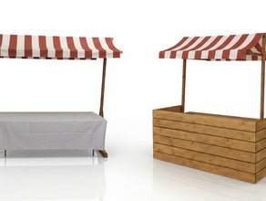 Nostalgischer Marktstand mieten – Candy Bar & Verkaufsstand für Hochzeit & Event