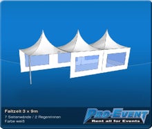 Faltzelt 3 x 9m