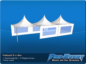 Faltzelt 3 x 9m