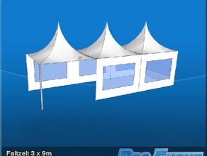 Faltzelt 3 x 9m