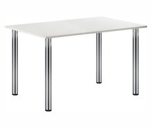 Sitztisch Genf, chrom-weiß 150 x 80 cm H 73cm / B 150cm / T 80cm