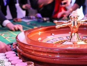 Roulette Tisch grün