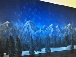 Schneelandschaft Kulisse, Berge, Schnee, Berglandschaft, Gebirge