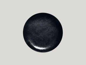 Karbon Teller flach Coup schwarz ø 21cm (Dessert)