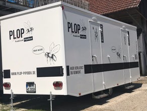 Toilettenwagen, Toilettenanhänger, mobiles Wc,
