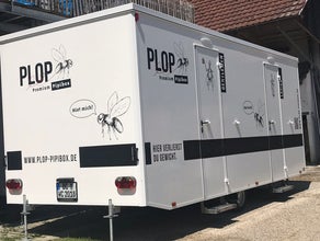 Toilettenwagen, Toilettenanhänger, mobiles Wc,