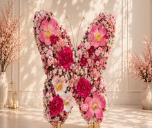 Floraler Schmetterling, Selfie Point, Fotopoint, Eventdekoration, Centerdekoration, Promotion, Messe, Branding