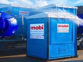 mobi Mobiltoilette inklusive Handwaschbecken | Ideal für Events, Partys oder Hochzeiten | Mobiles Miet WC  | Mobile Event-Toilette mieten | Klo mieten | Baustellentoilette mieten | WC mieten | Toilette mieten | Baustellenklo | mobiles WC mieten