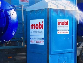 mobi Mobiltoilette inklusive Handwaschbecken | Ideal für Events, Partys oder Hochzeiten | Mobiles Miet WC | Mobile Event-Toilette mieten | Klo mieten | Baustellentoilette mieten | WC mieten | Toilette mieten | Baustellenklo | mobiles WC mieten