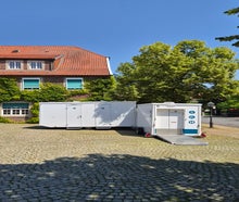 WC Wagen Toilettenwagen barrierefrei "Family-Box" rollstuhlgerecht mit Wickeltisch