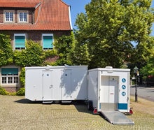 WC Wagen Toilettenwagen barrierefrei "Family-Box" rollstuhlgerecht mit Wickeltisch