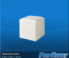 Sitzwürfel weiss