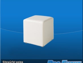 Sitzwürfel weiss