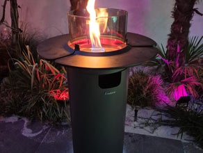 Terrassenfeuer Feuersäule mit Gas betrieben