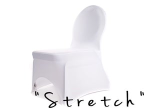 Stuhlhusse "Stretch", Stretchhusse, Stuhl Husse universal / Weiß oder Schwarz