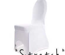 Stuhlhusse "Stretch", Stretchhusse, Stuhl Husse universal / Weiß oder Schwarz