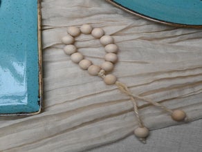 Serviettenring - Boho - naturfarben - Holzoptik - trendig - Hochzeit & Event - Versand