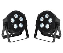 Scheinwerferset III – 2x LED Scheinwerfer mieten (HEX LED – RGBWA+UV) LED Lichtanlage Lichttechnik Licht Partybeleuchtung Scheinwerfer