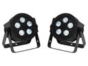 Scheinwerferset III – 2x LED Scheinwerfer mieten (HEX LED – RGBWA+UV) LED Lichtanlage Lichttechnik Licht Partybeleuchtung Scheinwerfer