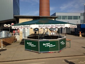 Schwenkgrill, Grill, Grillpavillon, Grillstand, Bierpavillon
