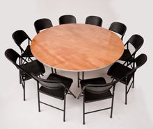 Set Banketttisch und 10x Bankettstuhl / Klappstuhl