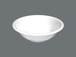 Dessertschale, weiss, uni, 15 cm