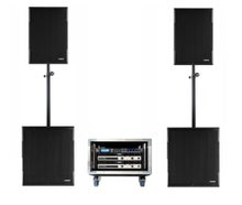 Premium Beschallungsanlage, Profi PA Anlage von 20 bis zu 200 Personen - Hochwertiges Soundsystem mit 3,5KW