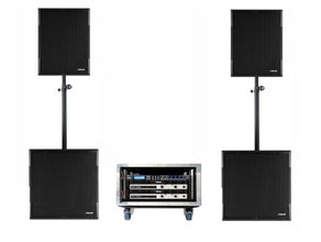 Premium Beschallungsanlage, Profi PA Anlage von 20 bis zu 200 Personen - Hochwertiges Soundsystem mit 3,5KW