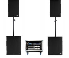 Premium Beschallungsanlage, Profi PA Anlage von 20 bis zu 200 Personen - Hochwertiges Soundsystem mit 3,5KW