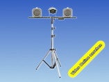 Showtec LED Lichtanlage mit Plump Flower Effekt und 2x RGB Spots - DMX Steuerbar