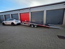 Autotransportanhänger 3000Kg mit Kippfunktion für sehr tiefe Autos Plattformanhänger Quad Trike Anhänger