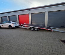 Autotransportanhänger 3000Kg mit Kippfunktion für sehr tiefe Autos Plattformanhänger Quad Trike Anhänger