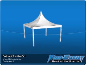 Faltzelt 3 x 3m V1