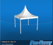 Faltzelt 3 x 3m V1
