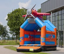 Hüpfburg 12 Modelle verfügbar Flugzeug / Clown / Delfin / Alien / Aladin / Raumschiff / Drachen / Schloss / Goldi und Poldi / Dino