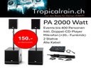 Aktive Musikanlage mit 2000 Watt RMS für Events (für ca. 200-400 Personen) - Galerie - Bild 1