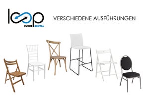 Stuhl / Bankettstuhl / Chiavari Tiffany / Crossback / Klappstuhl / Barhocker  VERSCHIEDENE AUSFÜHRUNGEN