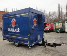 Großer Bierwagen / Ausschankwagen 4-ltg mit Kühlzelle (neutral blau)