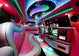 Dodge Charger Stretchlimousine in komplett Pink mit , Discoboden, 3D Decke, Nebelmaschine und Karaoke