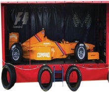 Formel 1 Simulator auf Anhänger