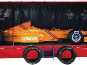 Formel 1 Simulator auf Anhänger