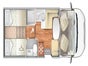 KATEGORIE Family Plus - Roller Team Kronos 284M Alkoven - 4 Schlafplätze, 5 Mitfahrplätze - Galerie - Bild 3