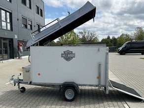 Motorradanhänger geschlossen / Kofferanhänger für 1-2 Motorräder