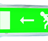 Notausgangsbeleuchtung / Notausgangslampe / Notausgang