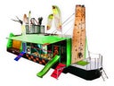 Crazy Jungle 3in1  Spielmobil, Kletterwand, Ninja-Freefall-Jump for Kids